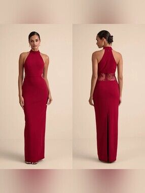 true love blush pink beaded rhinestone maxi dress Amarra 89603 main image 1